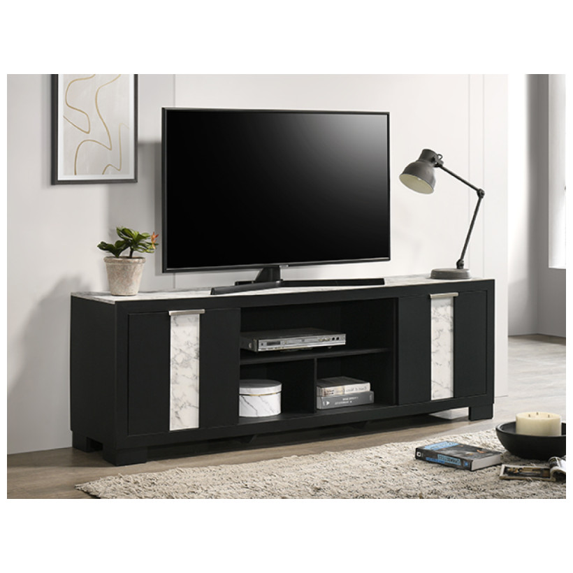 CROWN MARK RANGLEY BLK TV STAND B6835