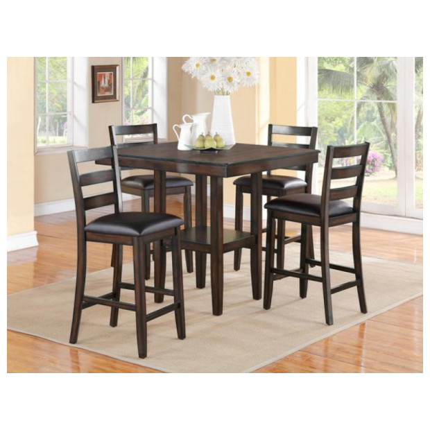 CROWN MARK TAHOE ESPRESSO 5PC 2630SET 