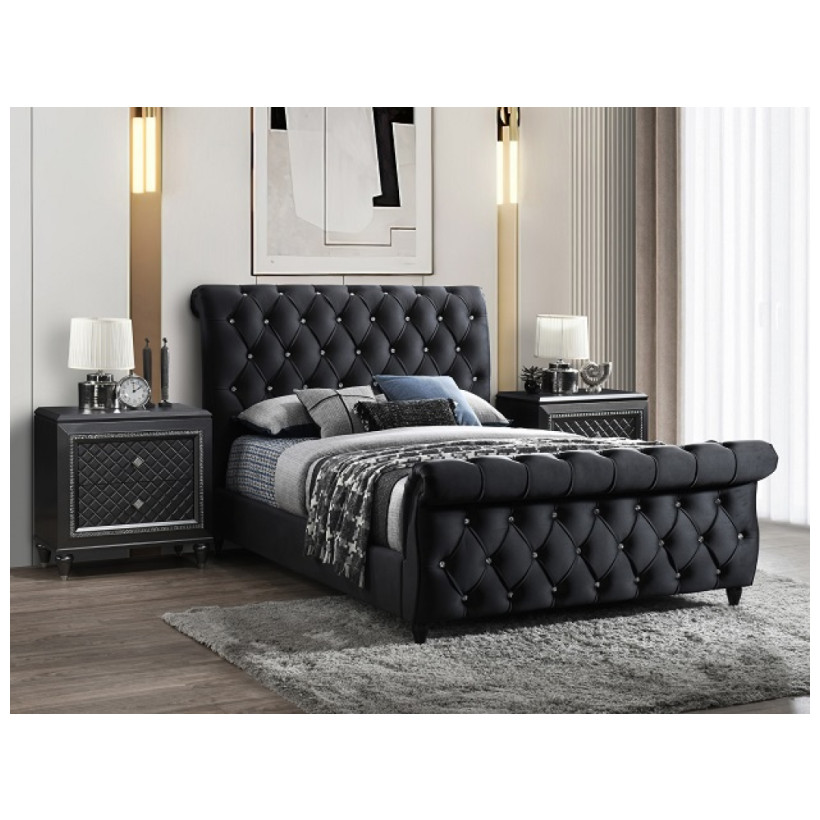 CROWN MARK KYRIE BLK QBED 5101BK