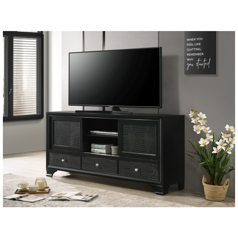 CROWN MARK LYSSA BLK TV STAND B4308