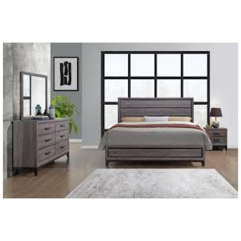 Global Furniture KATE FOIL GREY QBDMN