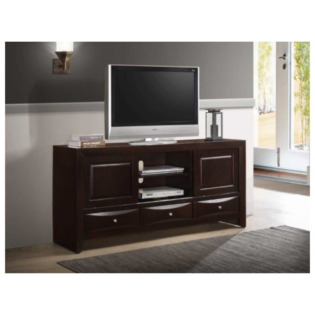 CROWN MARK EMILY CHERRY TV STAND B4260