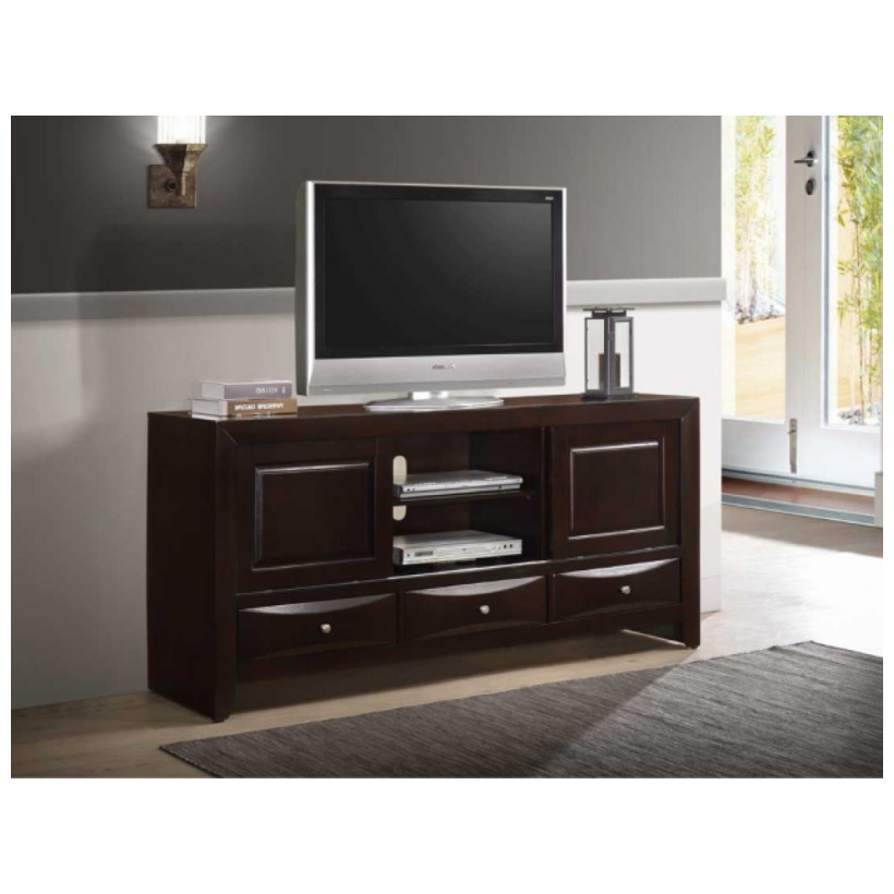 CROWN MARK EMILY CHERRY TV STAND B4260