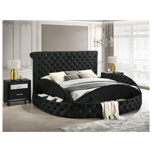 CROWN MARK BRIGITTE BLK KBED 5202BK