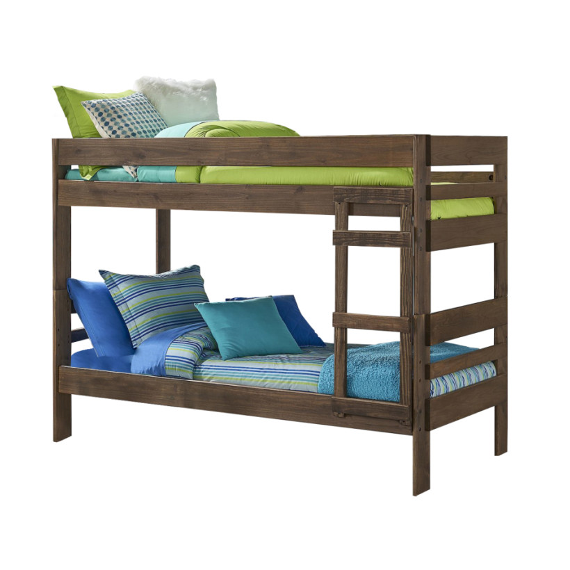 Simply Bunk Beds CL604HBB/604L/604RBB/117RX2 CHESTNUT T/T